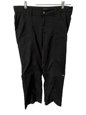 Prana Black Convertible Cargo Pants Size 10